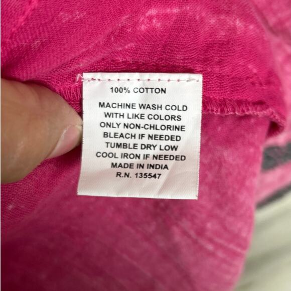 Avani del Amour womens XL pink boho embroidered tunic butterfly open front top - Picture 5 of 7